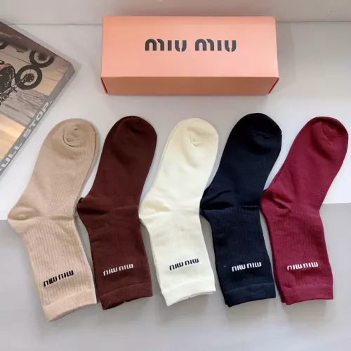 Replica MIU MIU Socks For Men #1279036 $29.00 USD for Wholesale