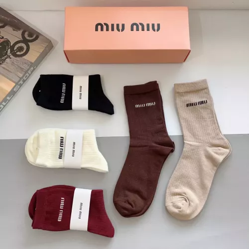 Replica MIU MIU Socks For Men #1279036 $29.00 USD for Wholesale