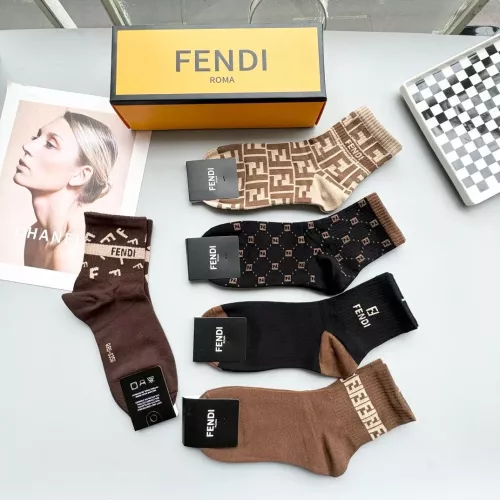 Replica Fendi Socks #1279209 $25.00 USD for Wholesale