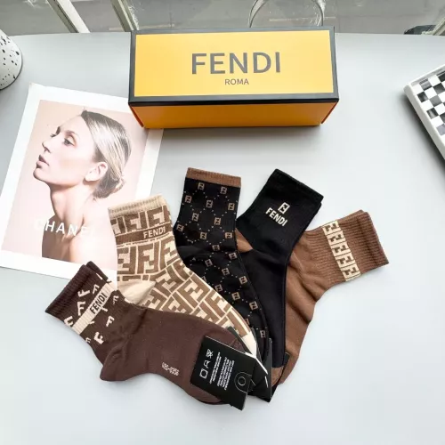 Replica Fendi Socks #1279209 $25.00 USD for Wholesale