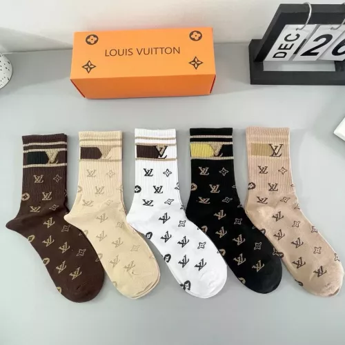 Replica Louis Vuitton LV Socks #1279235 $29.00 USD for Wholesale