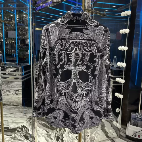 Replica Philipp Plein PP Shirts Long Sleeved For Men #1279304 $100.00 USD for Wholesale