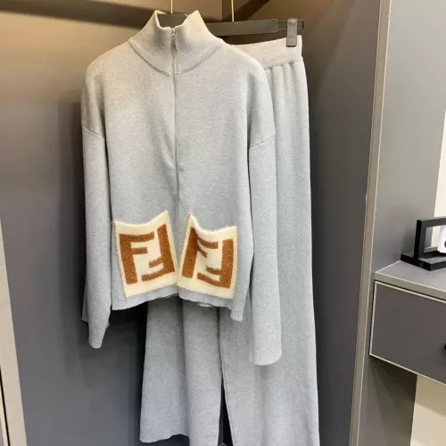 Fendi Tracksuits Long Sleeved For Women #1279347 $85.00 USD, Wholesale Replica Fendi Tracksuits