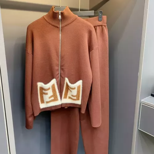 Fendi Tracksuits Long Sleeved For Women #1279348 $85.00 USD, Wholesale Replica Fendi Tracksuits