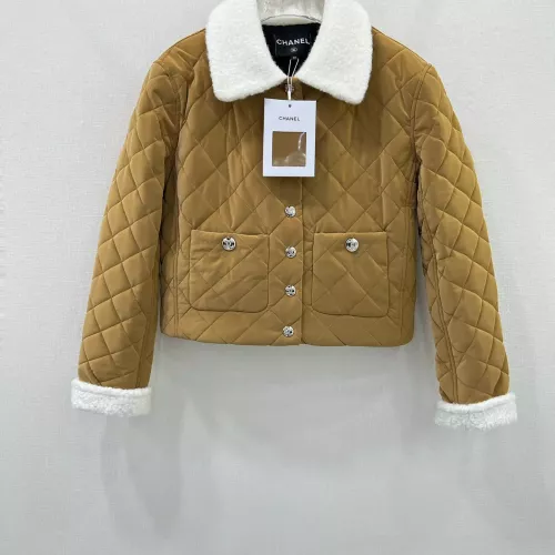 Chanel Down Coat Long Sleeved For Women #1279357 $210.00 USD, Wholesale Replica Chanel Jackets