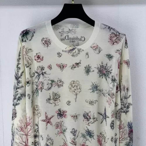 Replica Christian Dior Sweaters Long Sleeved For Women #1279385 $108.00 USD for Wholesale