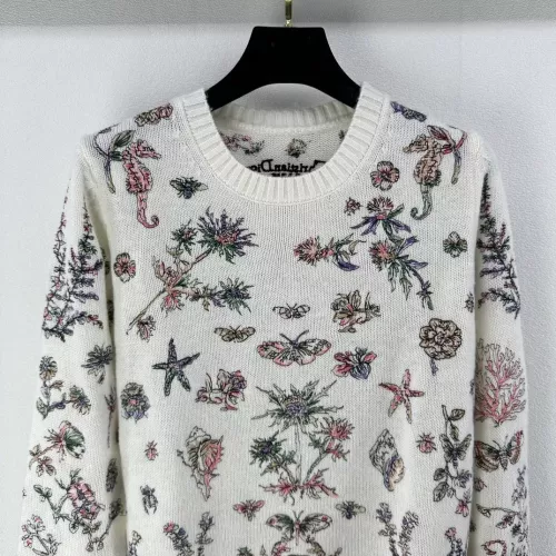 Replica Christian Dior Sweaters Long Sleeved For Women #1279387 $102.00 USD for Wholesale