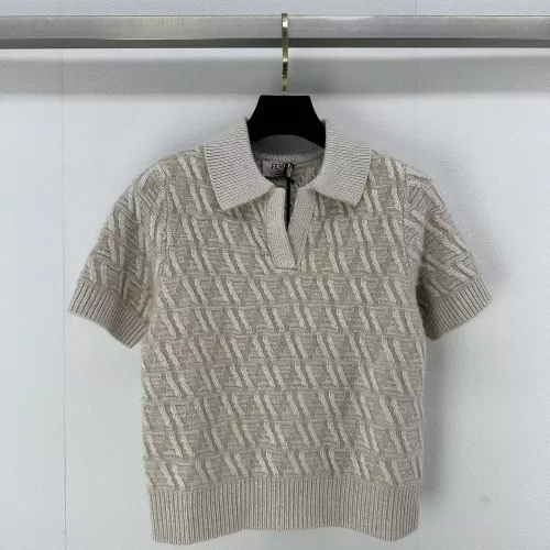 Fendi Sweaters Short Sleeved For Women #1279459 $102.00 USD, Wholesale Replica Fendi Sweaters