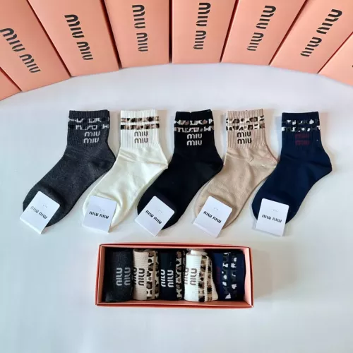 MIU MIU Socks #1279543 $27.00 USD, Wholesale Replica MIU MIU Socks