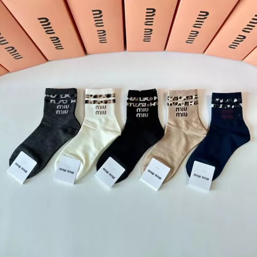 Replica MIU MIU Socks #1279543 $27.00 USD for Wholesale