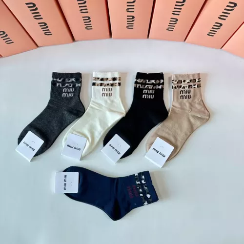 Replica MIU MIU Socks #1279543 $27.00 USD for Wholesale