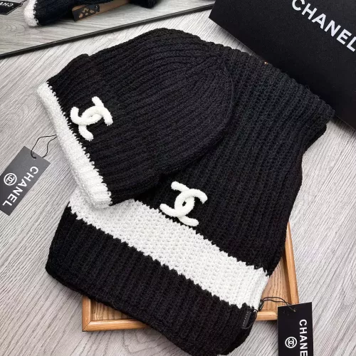 Chanel Hat and Scarf Set #1279609 $52.00 USD, Wholesale Replica Chanel Hat and Scarf and Glove Set