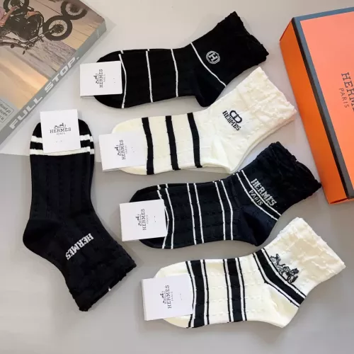 Replica Hermes Socks #1279671 $27.00 USD for Wholesale