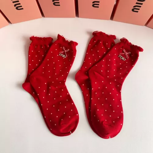 MIU MIU Socks #1279703 $29.00 USD, Wholesale Replica MIU MIU Socks