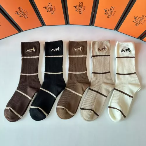 Replica Hermes Socks #1279711 $29.00 USD for Wholesale