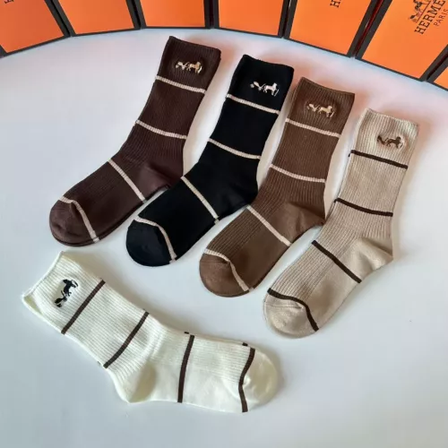 Replica Hermes Socks #1279711 $29.00 USD for Wholesale