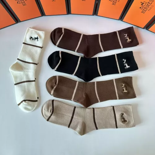 Replica Hermes Socks #1279711 $29.00 USD for Wholesale