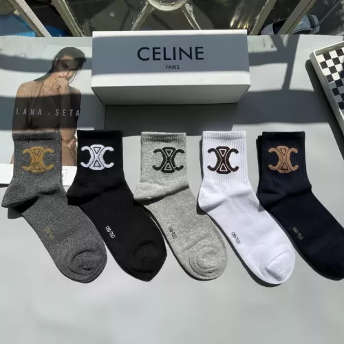 Replica Celine Socks #1279716 $25.00 USD for Wholesale