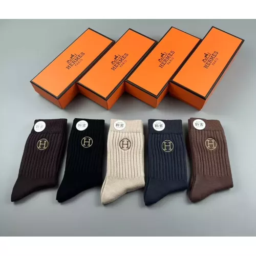 Replica Hermes Socks #1279722 $29.00 USD for Wholesale