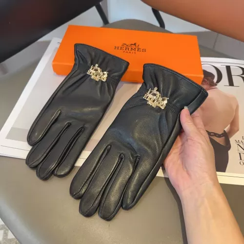 Replica Hermes Gloves For Women #1279777 $45.00 USD for Wholesale