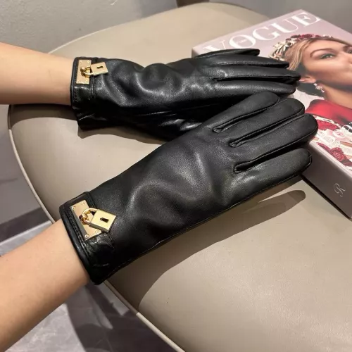 Replica Hermes Gloves For Women #1279779 $60.00 USD for Wholesale