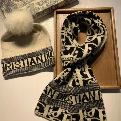 Replica Christian Dior Hat and Scarf Set #1279804 $60.00 USD for Wholesale