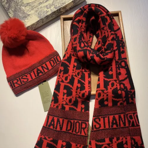 Replica Christian Dior Hat and Scarf Set #1279805 $60.00 USD for Wholesale