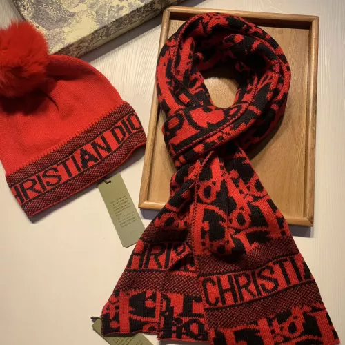 Replica Christian Dior Hat and Scarf Set #1279805 $60.00 USD for Wholesale