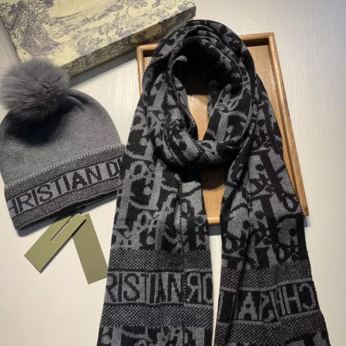 Replica Christian Dior Hat and Scarf Set #1279806 $60.00 USD for Wholesale