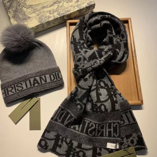 Replica Christian Dior Hat and Scarf Set #1279806 $60.00 USD for Wholesale