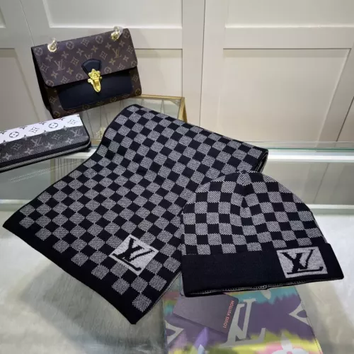 Louis Vuitton LV Hat and Scarf Set #1279819 $48.00 USD, Wholesale Replica Louis Vuitton LV Hat and Scarf and Glove Set