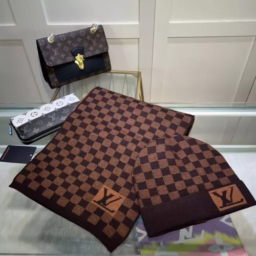 Louis Vuitton LV Hat and Scarf Set #1279820 $48.00 USD, Wholesale Replica Louis Vuitton LV Hat and Scarf and Glove Set