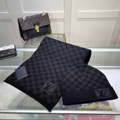 Louis Vuitton LV Hat and Scarf Set #1279821 $48.00 USD, Wholesale Replica Louis Vuitton LV Hat and Scarf and Glove Set