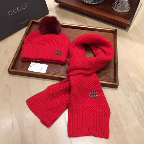 Replica Gucci Hat and Scarf Set #1279873 $56.00 USD for Wholesale