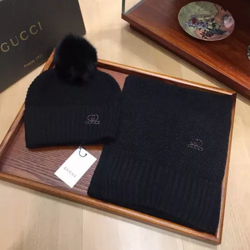 Gucci Hat and Scarf Set #1279876 $56.00 USD, Wholesale Replica Gucci Hat and Scarf and Glove Set