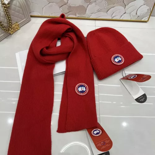 Canada Goose Hat and Scarf Set #1279882 $42.00 USD, Wholesale Replica Canada Goose Hat and Scarf and Glove Set