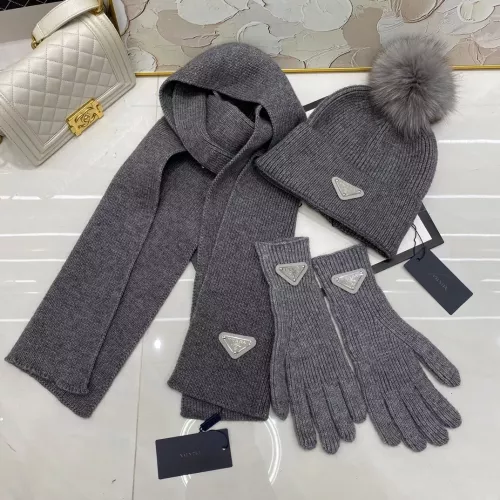 Replica Prada Hat and Scarf and Glove Set #1279932 $48.00 USD for Wholesale