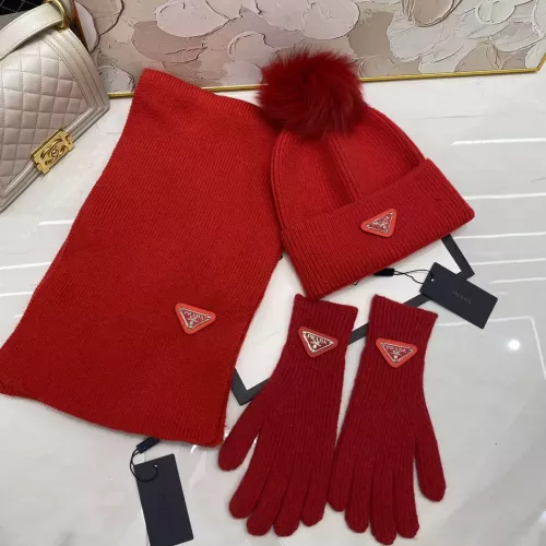 Prada Hat and Scarf and Glove Set #1279934 $48.00 USD, Wholesale Replica Prada Hat and Scarf and Glove Set