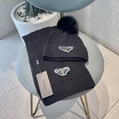 Prada Hat and Scarf Set #1279936 $60.00 USD, Wholesale Replica Prada Hat and Scarf and Glove Set