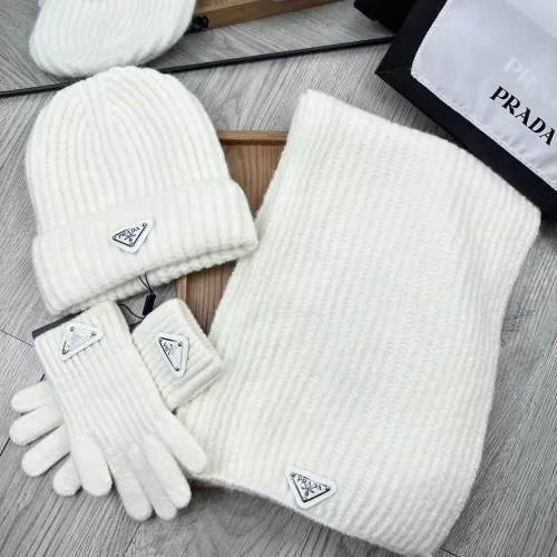 Prada Hat and Scarf and Glove Set #1279939 $52.00 USD, Wholesale Replica Prada Hat and Scarf and Glove Set