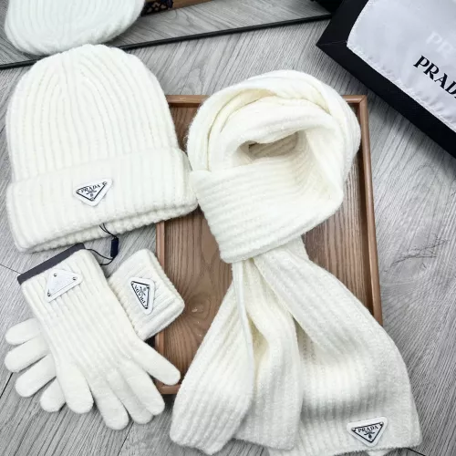 Replica Prada Hat and Scarf and Glove Set #1279939 $52.00 USD for Wholesale