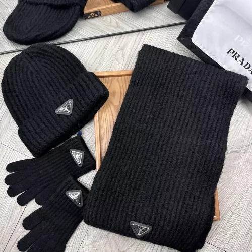 Prada Hat and Scarf and Glove Set #1279943 $52.00 USD, Wholesale Replica Prada Hat and Scarf and Glove Set