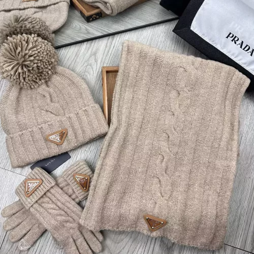 Prada Hat and Scarf and Glove Set #1279946 $52.00 USD, Wholesale Replica Prada Hat and Scarf and Glove Set