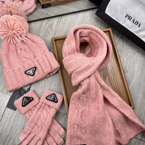 Replica Prada Hat and Scarf and Glove Set #1279950 $52.00 USD for Wholesale