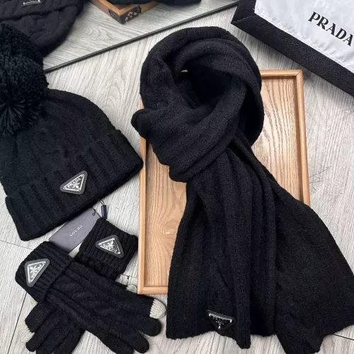 Replica Prada Hat and Scarf and Glove Set #1279952 $52.00 USD for Wholesale