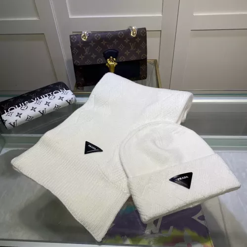 Prada Hat and Scarf Set #1279953 $48.00 USD, Wholesale Replica Prada Hat and Scarf and Glove Set