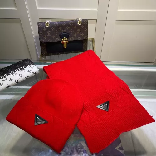 Prada Hat and Scarf Set #1279957 $48.00 USD, Wholesale Replica Prada Hat and Scarf and Glove Set