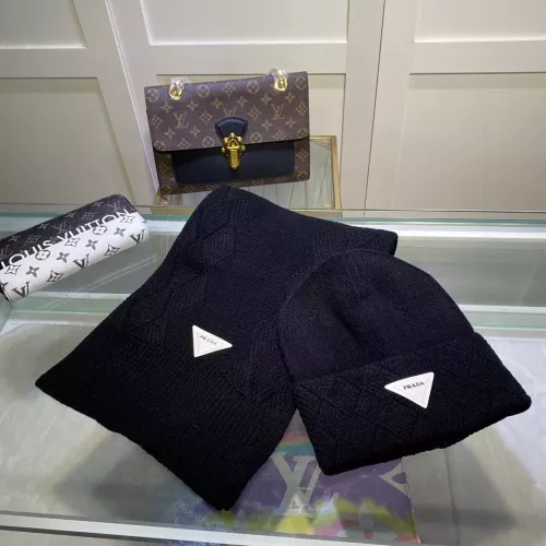 Prada Hat and Scarf Set #1279958 $48.00 USD, Wholesale Replica Prada Hat and Scarf and Glove Set