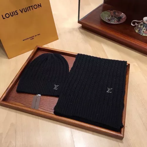 Louis Vuitton LV Hat and Scarf Set #1279967 $48.00 USD, Wholesale Replica Louis Vuitton LV Hat and Scarf and Glove Set