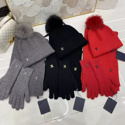 Replica Louis Vuitton LV Hat and Scarf and Glove Set #1279968 $48.00 USD for Wholesale